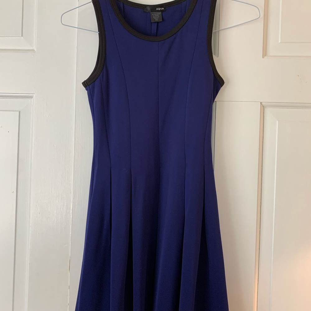 Aqua blue flare dress